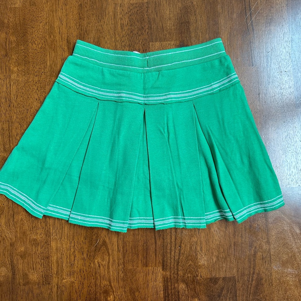 Boden Green Pleated Skort with White Trim 9-10 yrs nwot - Picture 2 of 6